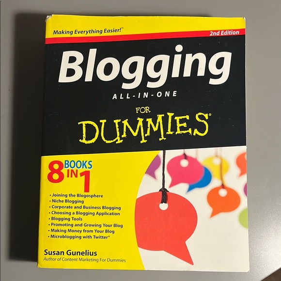 Other - Blogging All-in-One For Dummies Book NWT
